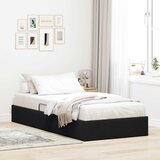  Otomanski krevet s pohranom Crna 100 x 200 cm Baršun | shoptok.hr