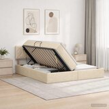 Krevet s od storage s uzglavljem 2 kom. Krem Lažna koža | shoptok.hr