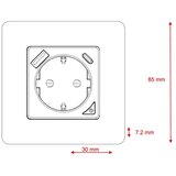  Immax NEO 07801L - Pametna utičnica 16A/230V + 1xUSB-A+1xUSB-C Tuya SCHUKO | Eponuda.com