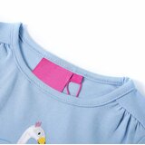  Dječja majica dugih rukava svjetloplava 140 | shoptok.hr