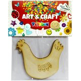Papyllon ART & CRAFT Uskršnja dekorativna drvena kokoška 2/1 bež | Eponuda.com