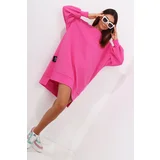 FASARDI Miss city official pink oversize long hoodie/dress