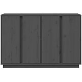  Komoda siva 120 x 35 x 80 cm od masivne borovine | shoptok.hr