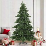  Umjetno božićno drvce s nogom Zelena 210 cm PVC, čelik | shoptok.hr