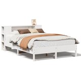 Krevet s regalom z knjige bez madraca bijeli 120x190cm borovina | shoptok.hr