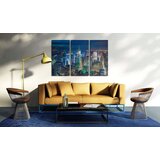  Slika - Bird´s eye view of New York City by night 60x40 | shoptok.hr