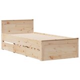  Okvir kreveta bez madraca s uzglavljem 90 x 200 cm od borovine | Eponuda.ba