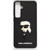 Karl Lagerfeld Etui za telefon S24+ S926 črna barva, KLHCS24M3DRKINK