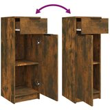  3-dijelni set kupaonskih ormarića boja dimljenog hrasta drveni | shoptok.hr