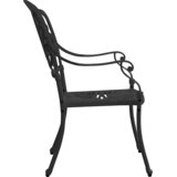  5-dijelni bistro set od lijevanog aluminija crni | shoptok.hr