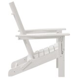 vidaXL Sklopive Adirondack stolice 2 kom Bijela 74.5x80.5x90 cm HDPE | shoptok.hr