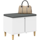  Haldna klop z blazino s shranjevanjem Bela 60 x 38 x 46 cm, (5000155652) | Shoptok.si