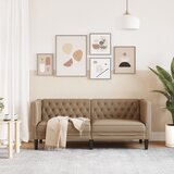  Fotelja Chesterfield 2-sjed Cappuccino umjetna koža | Eponuda.com