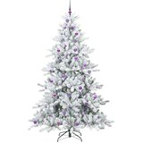  Umjetno božićno drvce s nogom Bijelo 240 cm PVC i čelik | shoptok.hr