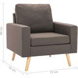  Fotelj iz taupe blaga | Shoptok.si