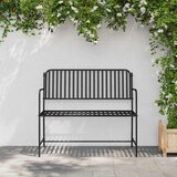  Vrtna klupa Crna 103,5 x 51,5 x 90 cm Čelik | Eponuda.com