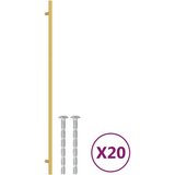 Ručke za ormarić 20 kom zlatne 480 mm od nehrđajućeg čelika | shoptok.hr