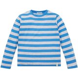 Tom Tailor Majica modra / svetlo siva | Shoptok.si