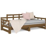  Dnevni ležaj na izvlačenje boja meda 2x(90x190) cm od borovine | shoptok.hr