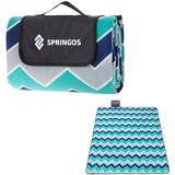  Deka za piknik 220 x 180 cm plavo,bijela I siva | shoptok.hr