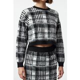 Trendyol Black Geometric Patterned Skirted Knitwear Top-Bottom Set | Shoptok.si