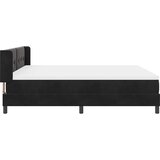  Krevet s opruga kutije s uzglavljem Crna 200 x 180 cm Baršun | shoptok.hr