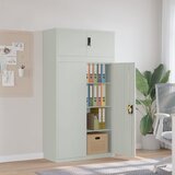 vidaXL Arhivska omara svetlo siva 90x40x180 cm jeklo | Shoptok.si
