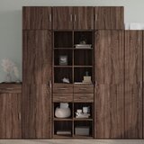 vidaXL Visoka komoda boja hrasta 70x42,5x185 cm od konstruiranog drva Cijene