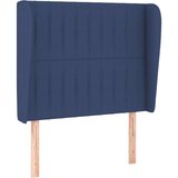  Uzglavlje s ušima plavi 93x23x118/128 cm od tkanine | shoptok.hr