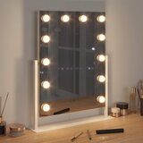  LED Ogledalo za Toaletni Stolić Bijela 44 x 10 x 53 cm | Eponuda.com