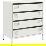vidaXL Komoda bijela 68x39x73,5 cm hladno valjani čelik | shoptok.hr