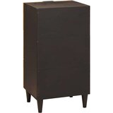 vidaXL Strani šal Črna in zlata 40 x 33 x 75 cm trden mangov les | Shoptok.si