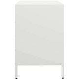 vidaXL Komoda bijela 68x39x58,5 cm Hladno valjani čelik | shoptok.hr