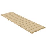  Jastuk za ležaljku prošarani bež 200 x 60 x 4 cm od tkanine | shoptok.hr