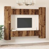  Set TV komoda Zidne 10 pcs Staro drvo 30.5 x 30 x 90 cm | shoptok.hr