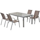 Gardenson Vrtna Garnitura Amalfi, 5-Delno, Rjavosiva | Shoptok.si