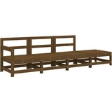  The Living Store Vrtna sedežna garnitura 4-delna medeno rjava trdna borovina - Vrtna Sedežna Garnitura, (21443926) | Shoptok.si