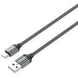 LS432 USB v USB-C kabel črne barve dolžine 2 m