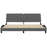  Okvir za krevet bez madraca tamnosivi 200x200 cm od tkanine | Eponuda.com