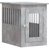 Namještaj s kavezom za pse siva boja betona 45x62x59 cm drveni | shoptok.hr