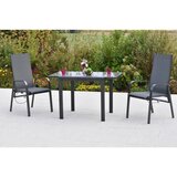 Gardenson Vrtni Set Alassio, 3-delni, Raztegljiva Miza | Shoptok.si