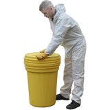 Justrite Varnostni PE-sod z UN-oznako, z navojnim pokrovom, prostornina 114 l | Shoptok.si