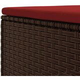  8-dijelna vrtna garnitura s jastucima smeđa od poliratana | shoptok.hr