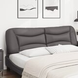  Jastuk za uzglavlje Hvar sivi 180 cm od umjetne kože | shoptok.hr