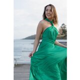 By Your Side Woman's Maxi Dress Infinity Spring Grass Cene