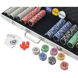  Set za Poker s 500 Laserskih Žetona Aluminijum | Eponuda.ba