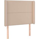  Box spring postelja z vzmetnico LED kapučino 80x200cm um. usnje, (20900164) | Shoptok.si