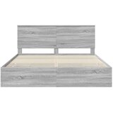  Okvir za krevet Siva Sonoma 180 x 200 cm Inženjersko Drvo - Sivi hrast sonoma 180 x 200 cm | shoptok.hr