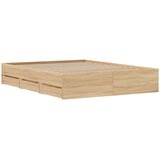  Okvir kreveta s ladicama boja hrasta sonome 150 x 200 cm drveni | Eponuda.com