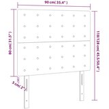  Uzglavlje tamnozeleno 90x5x118/128 cm baršunasto | Eponuda.com